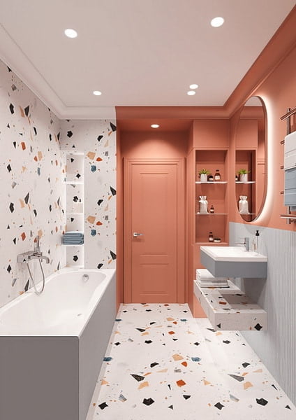 Gemütliches Interieur kleiner Badezimmer-Designtrends 2026