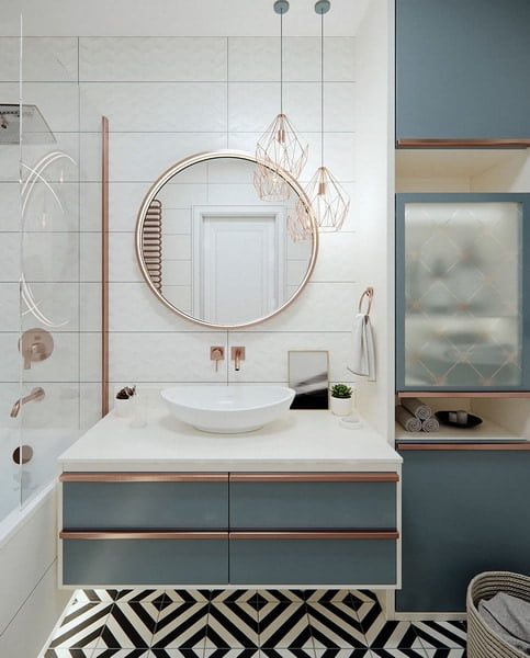 Gemütliches Interieur kleiner Badezimmer-Designtrends 2026