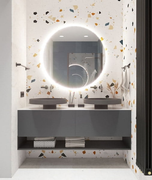 Gemütliches Interieur kleiner Badezimmer-Designtrends 2026