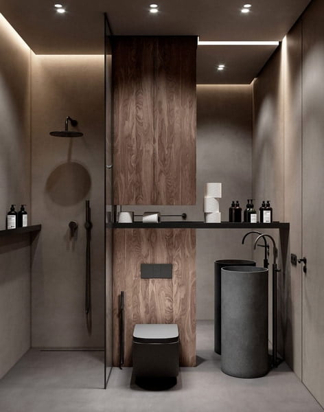 Gemütliches Interieur kleiner Badezimmer-Designtrends 2026