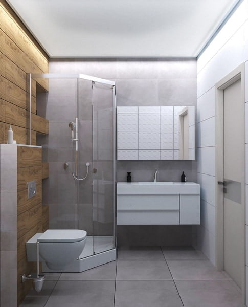 Gemütliches Interieur kleiner Badezimmer-Designtrends 2026