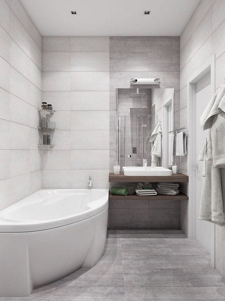 Gemütliches Interieur kleiner Badezimmer-Designtrends 2026