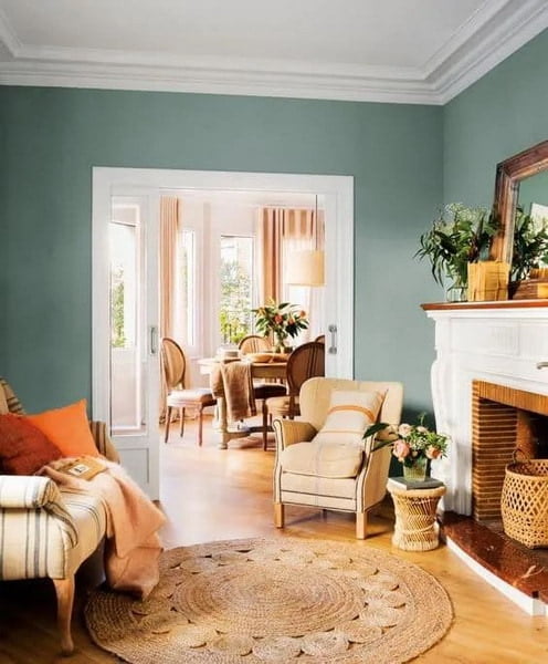 Beliebte Farben für Wohnzimmer – 26 originelle Ideen