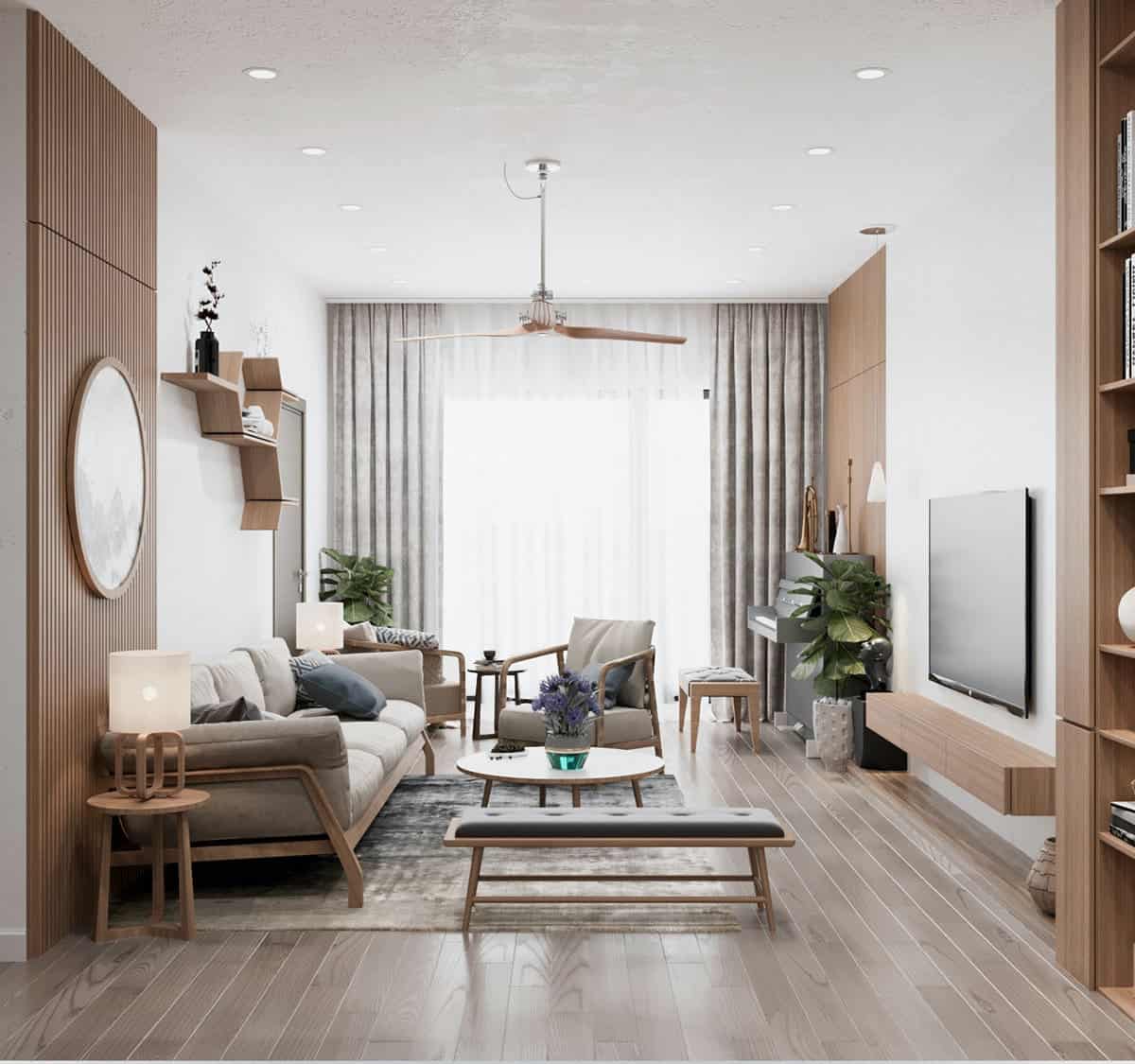 Raffiniertes Interieur des Wohnzimmers 2026: Stilvolle Designtrends, Gestaltungsmerkmale, Stilwahl