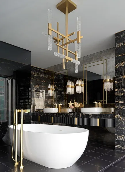 Badezimmerdekoration 2026: Luxusbeleuchtung