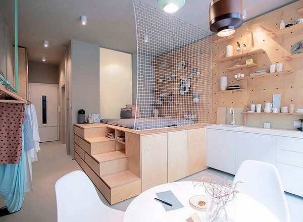 Neue Designtrends für kleine Studio-Apartments 2026