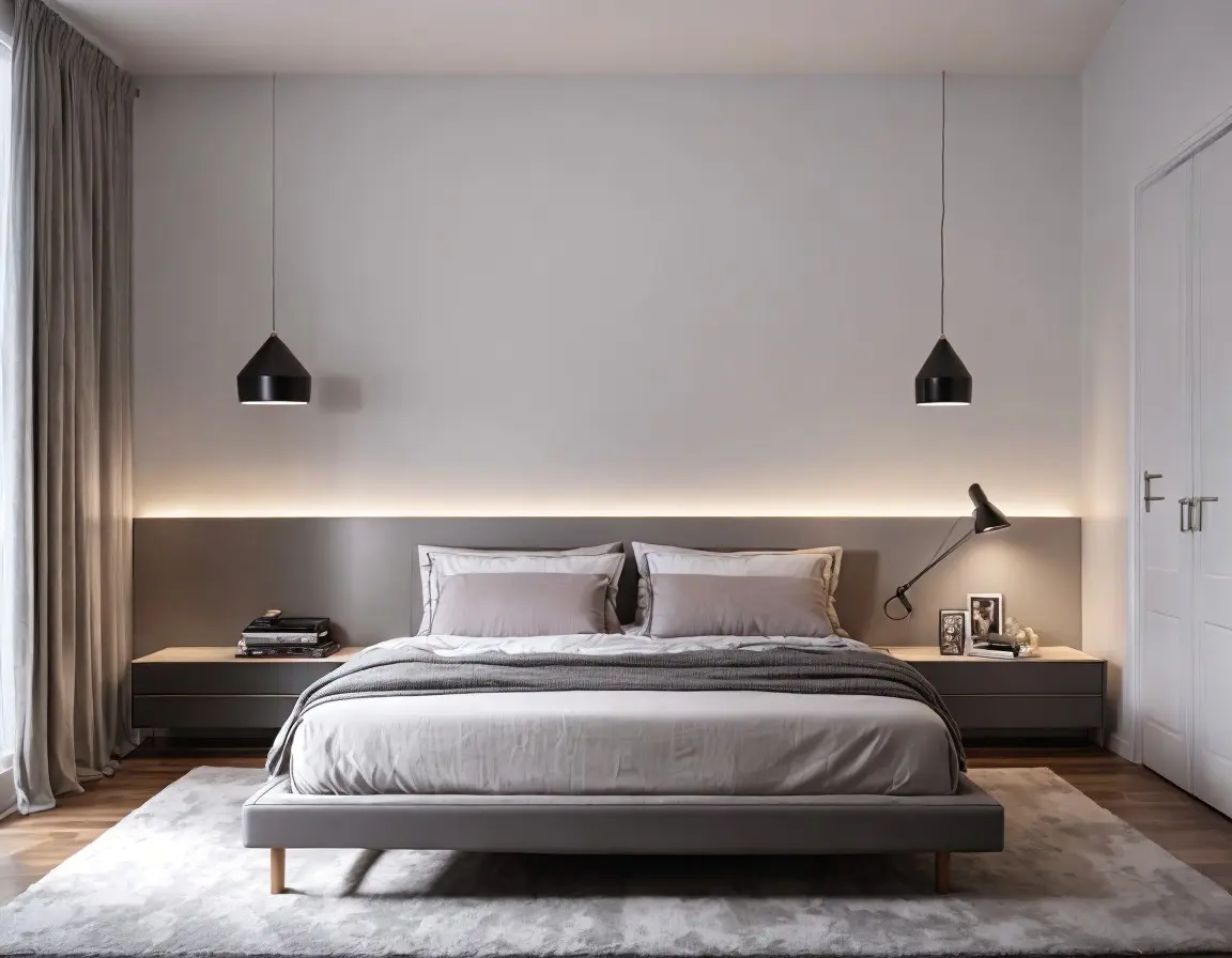 Smart Home Integration im Schlafzimmer: Verbindung von Technologie und Komfort für einen verbesserten Schlaf. 